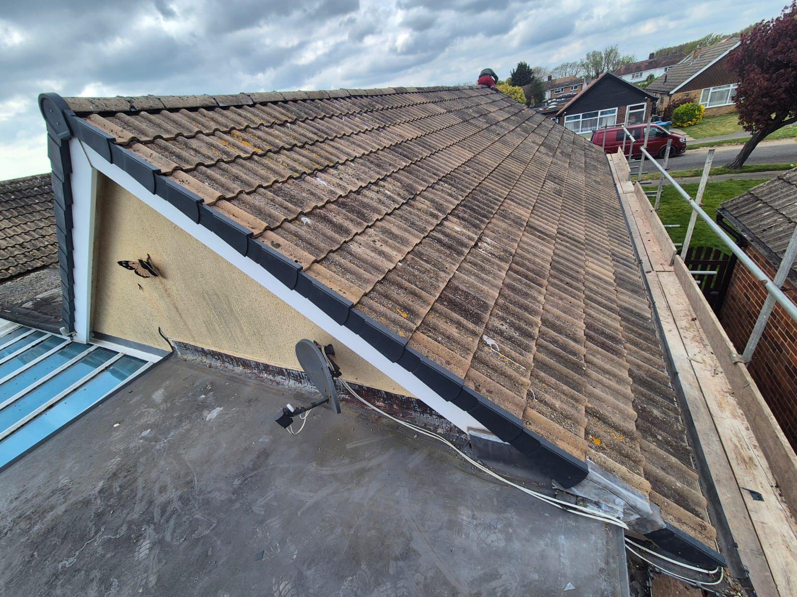 Completed roofing project